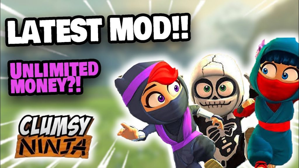 clumsy ninja latest mod apk unlimited money and coins characters.